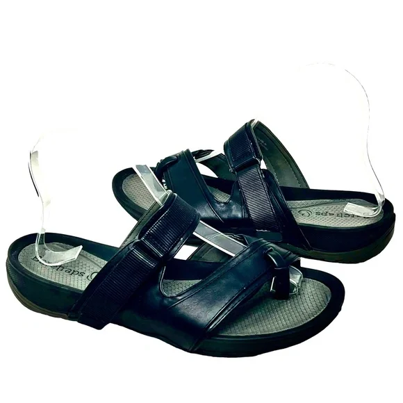BareTraps Shoes Baretraps Womens Serita Black Slipon Sandals